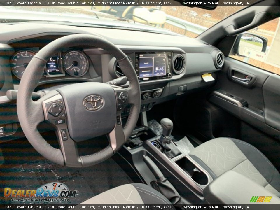 TRD Cement/Black Interior - 2020 Toyota Tacoma TRD Off Road Double Cab 4x4 Photo #3