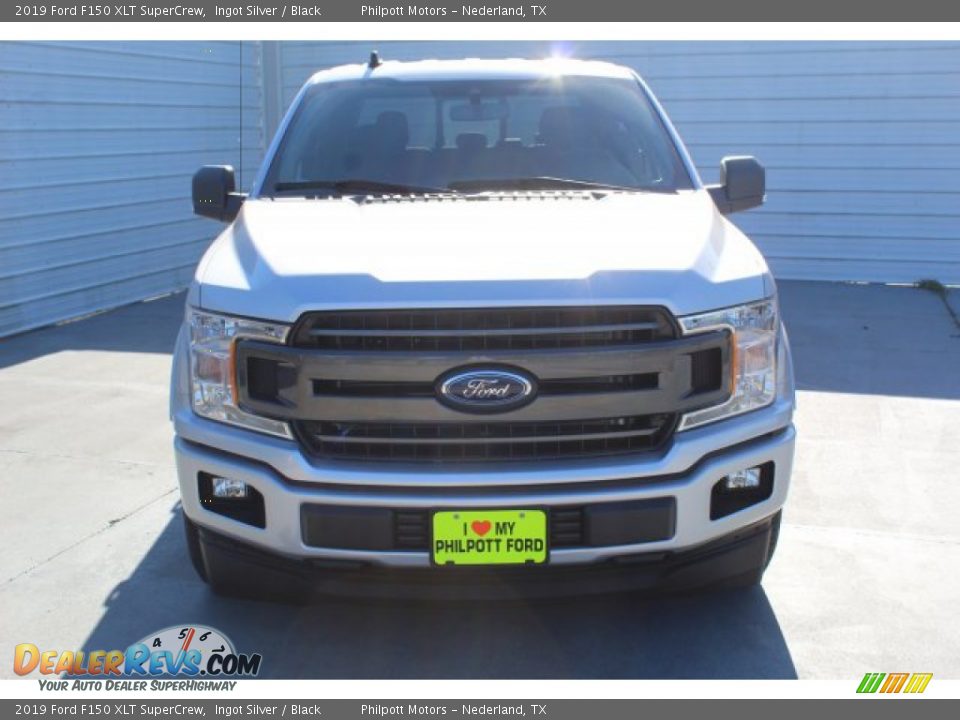 2019 Ford F150 XLT SuperCrew Ingot Silver / Black Photo #3