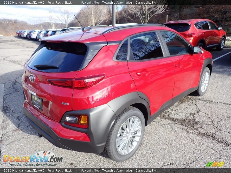 2020 Hyundai Kona SEL AWD Pulse Red / Black Photo #2