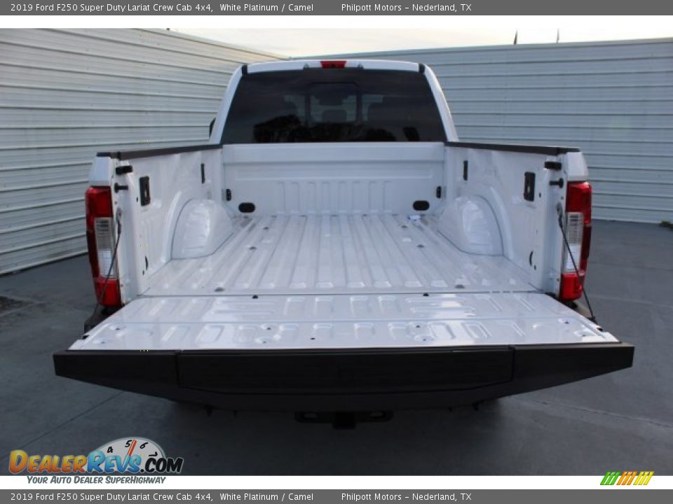 2019 Ford F250 Super Duty Lariat Crew Cab 4x4 White Platinum / Camel Photo #24