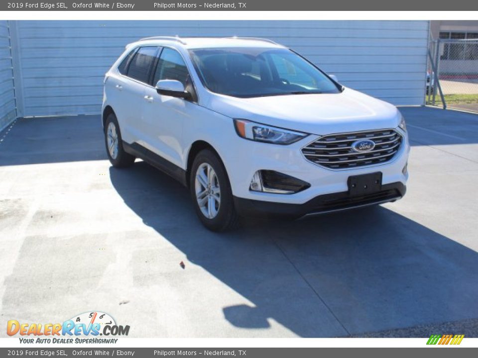 2019 Ford Edge SEL Oxford White / Ebony Photo #2