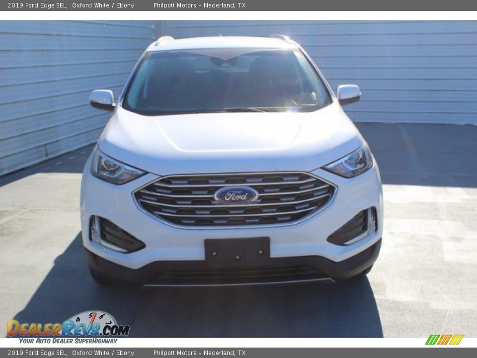 2019 Ford Edge SEL Oxford White / Ebony Photo #3