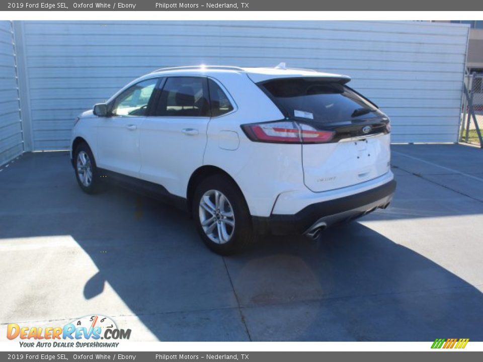 2019 Ford Edge SEL Oxford White / Ebony Photo #6