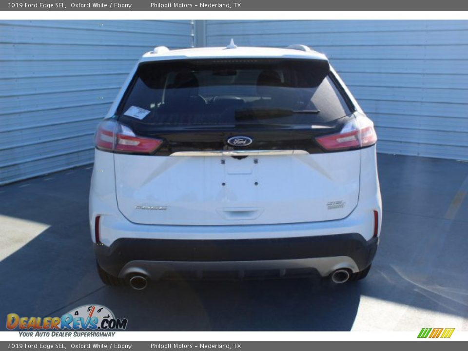 2019 Ford Edge SEL Oxford White / Ebony Photo #7