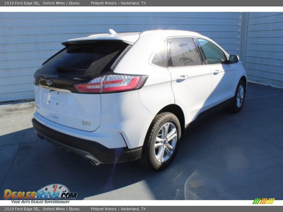 2019 Ford Edge SEL Oxford White / Ebony Photo #8