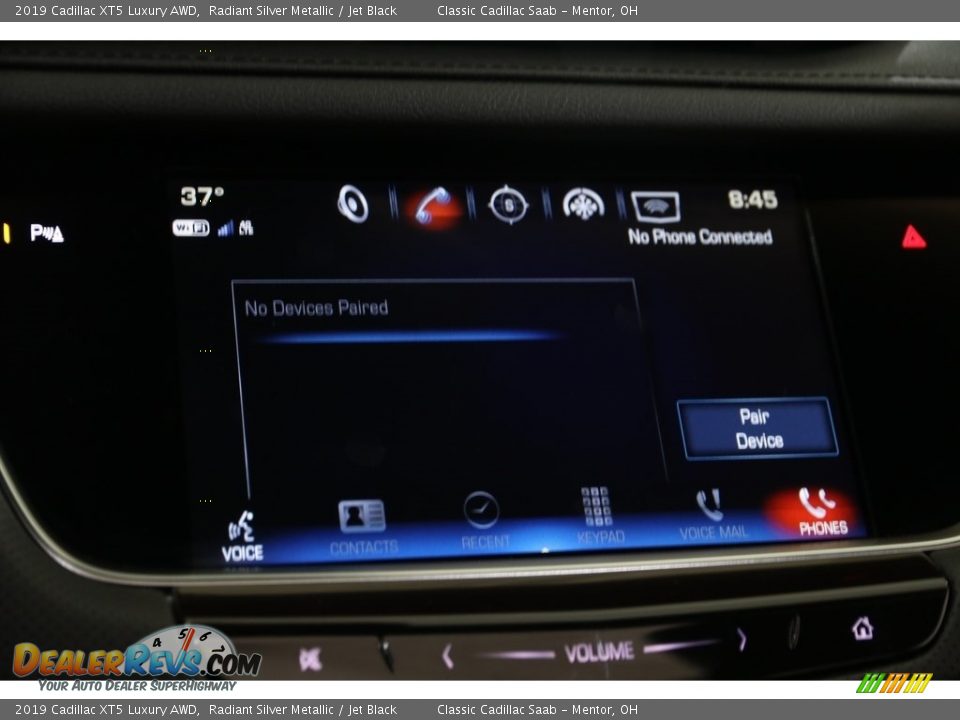 2019 Cadillac XT5 Luxury AWD Radiant Silver Metallic / Jet Black Photo #13