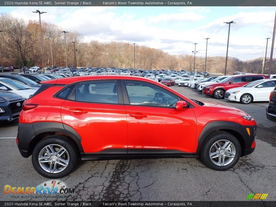 Sunset Orange 2020 Hyundai Kona SE AWD Photo #1