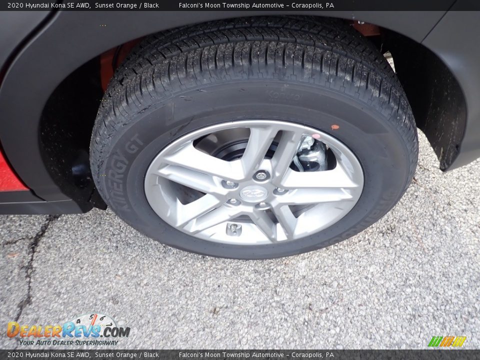 2020 Hyundai Kona SE AWD Sunset Orange / Black Photo #7