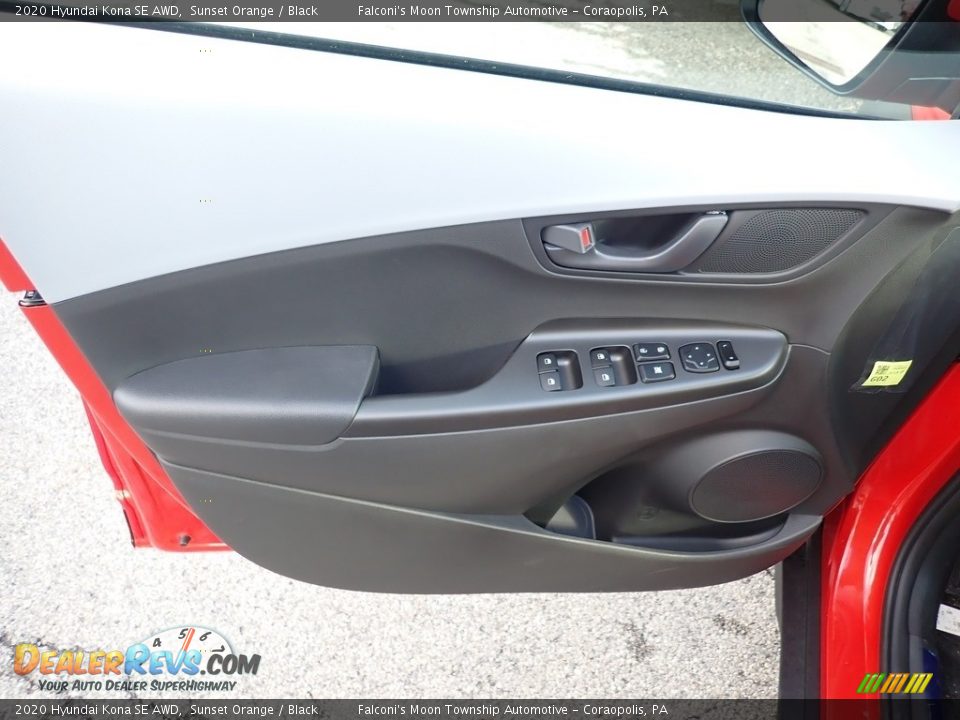 2020 Hyundai Kona SE AWD Sunset Orange / Black Photo #11