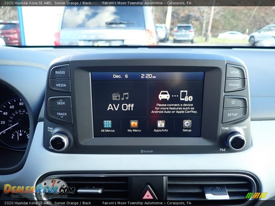 2020 Hyundai Kona SE AWD Sunset Orange / Black Photo #13