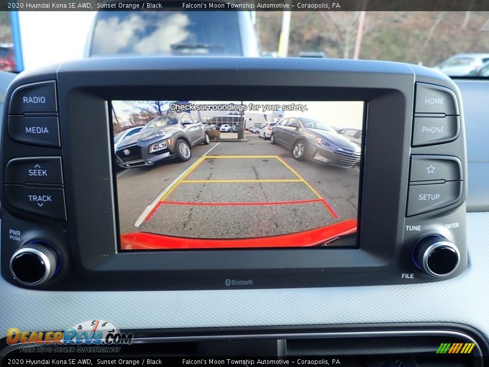 2020 Hyundai Kona SE AWD Sunset Orange / Black Photo #14