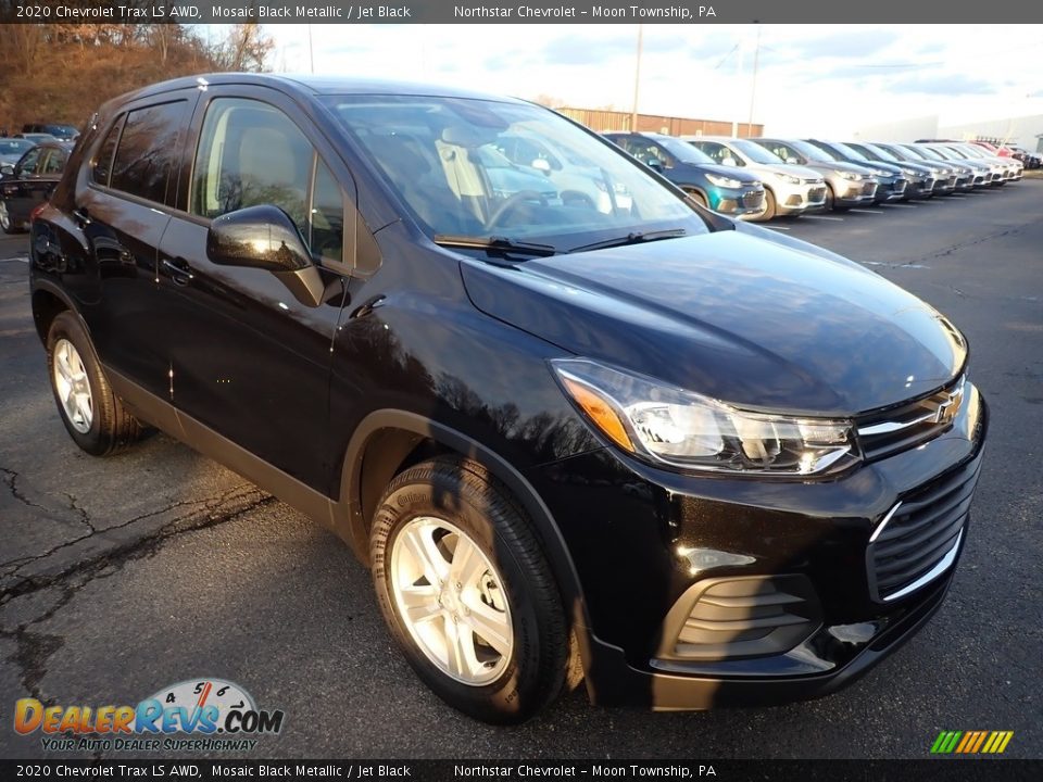 2020 Chevrolet Trax LS AWD Mosaic Black Metallic / Jet Black Photo #7