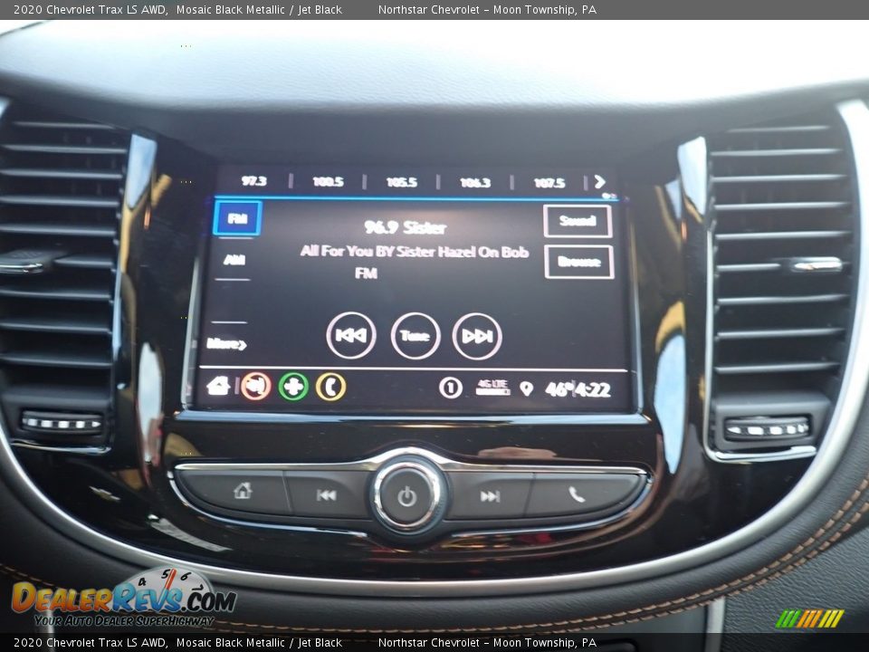 2020 Chevrolet Trax LS AWD Mosaic Black Metallic / Jet Black Photo #17