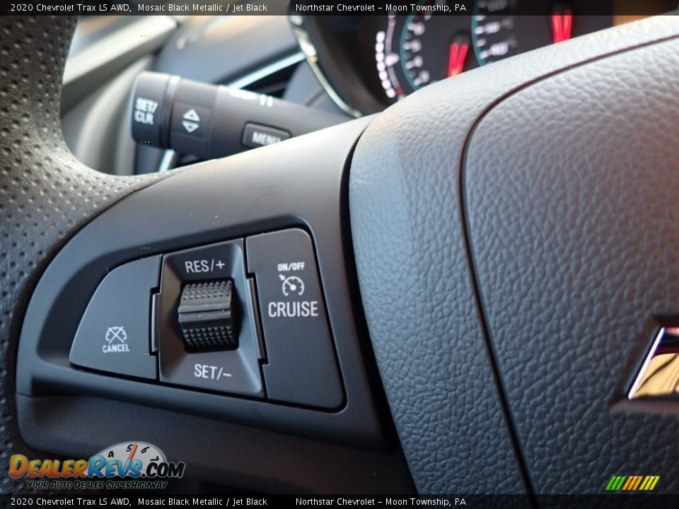 2020 Chevrolet Trax LS AWD Mosaic Black Metallic / Jet Black Photo #20