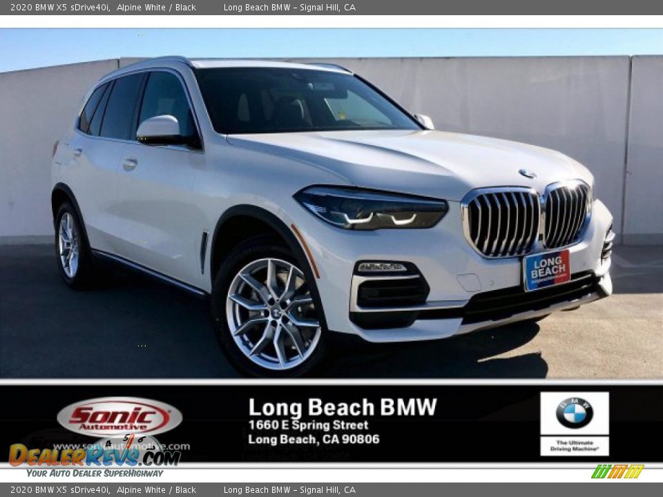 2020 BMW X5 sDrive40i Alpine White / Black Photo #1