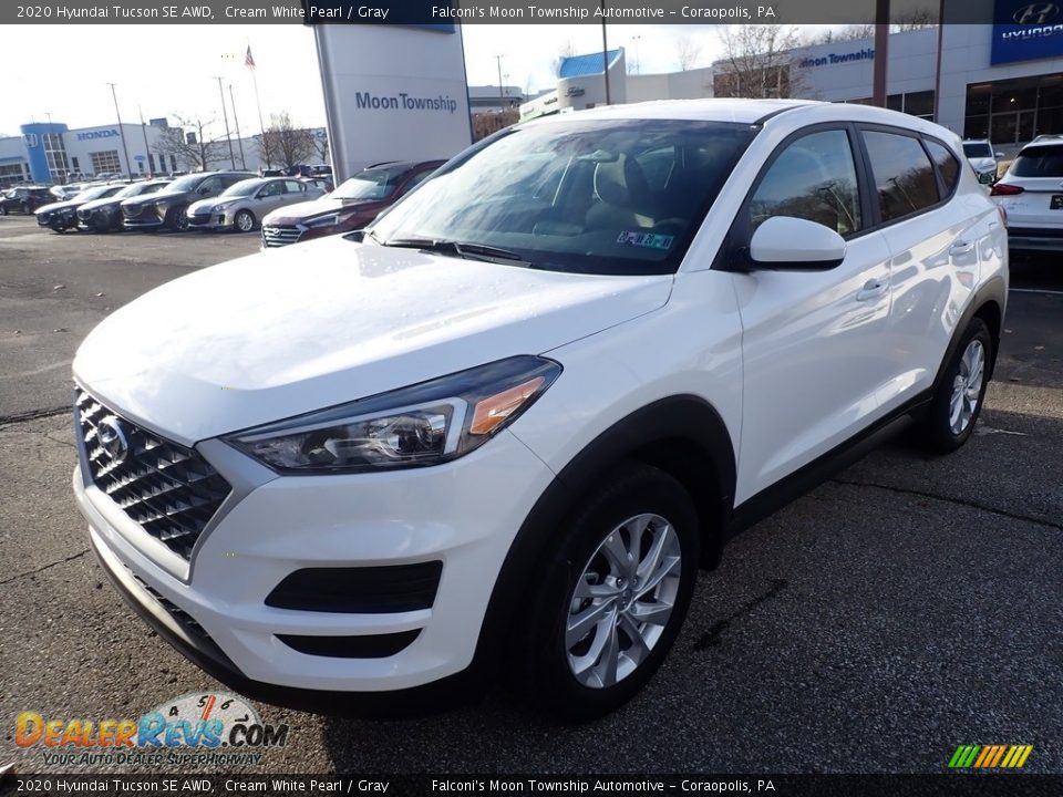 2020 Hyundai Tucson SE AWD Cream White Pearl / Gray Photo #5