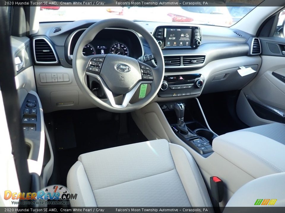 2020 Hyundai Tucson SE AWD Cream White Pearl / Gray Photo #9