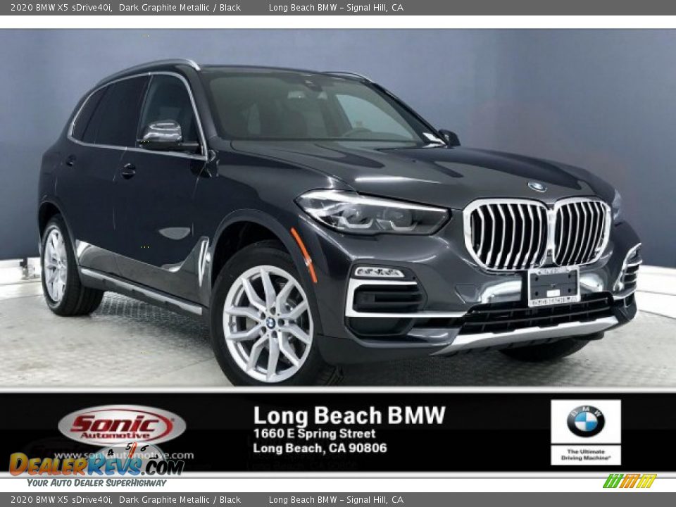 2020 BMW X5 sDrive40i Dark Graphite Metallic / Black Photo #1