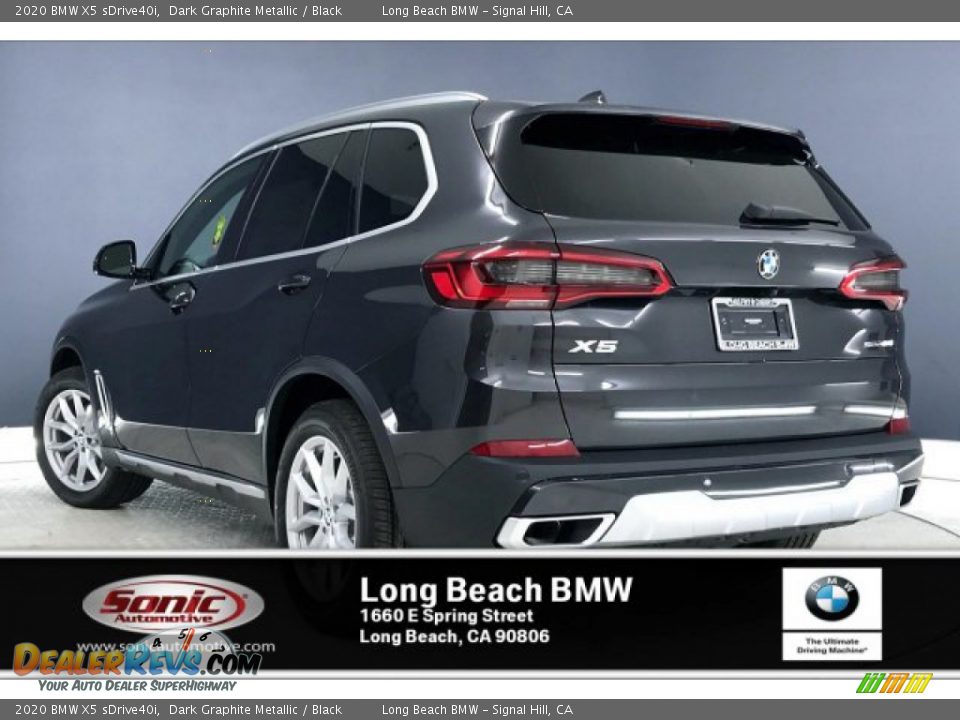 2020 BMW X5 sDrive40i Dark Graphite Metallic / Black Photo #2
