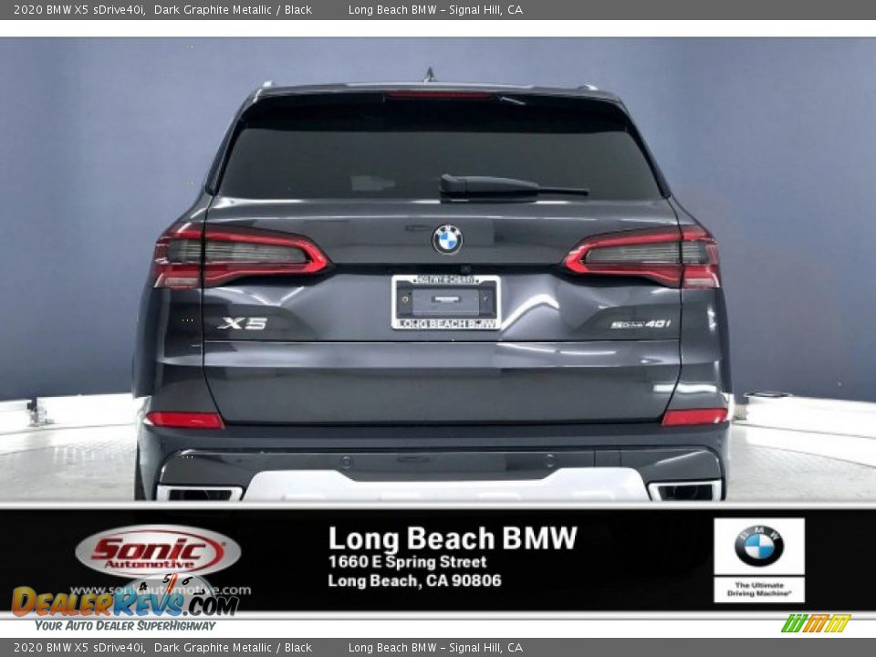 2020 BMW X5 sDrive40i Dark Graphite Metallic / Black Photo #3