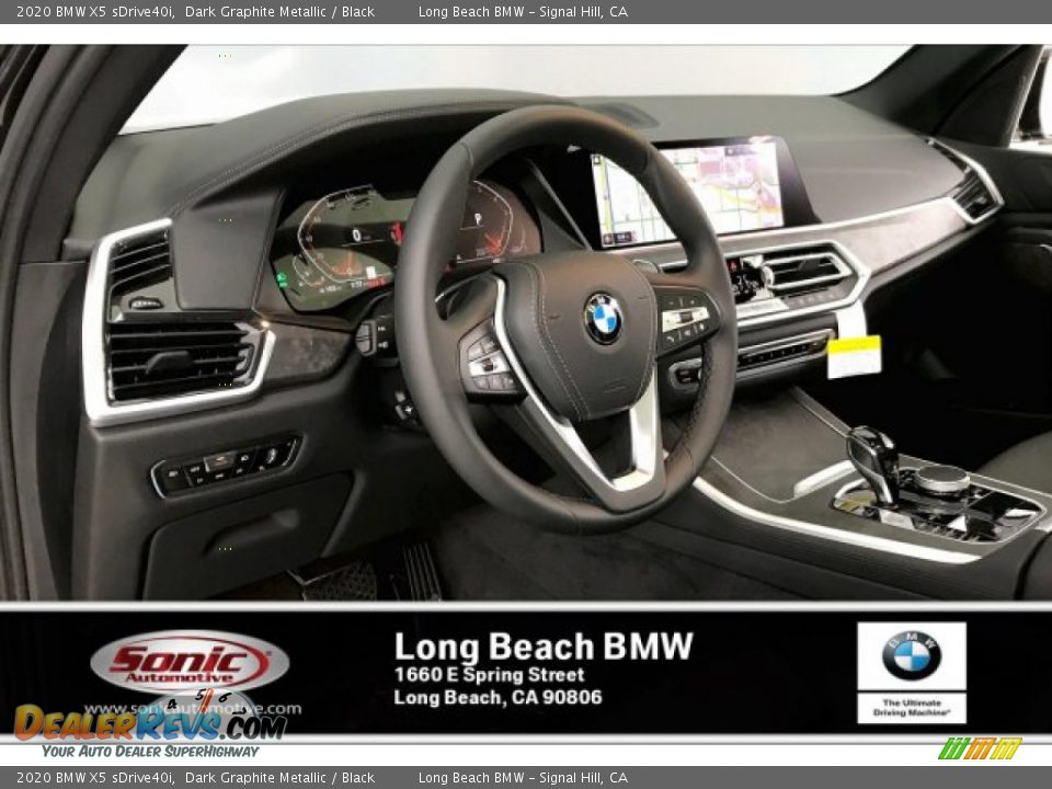 2020 BMW X5 sDrive40i Dark Graphite Metallic / Black Photo #4