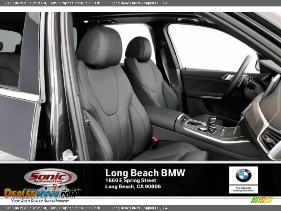 2020 BMW X5 sDrive40i Dark Graphite Metallic / Black Photo #7