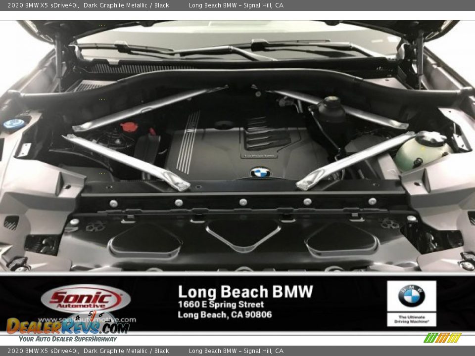 2020 BMW X5 sDrive40i Dark Graphite Metallic / Black Photo #8