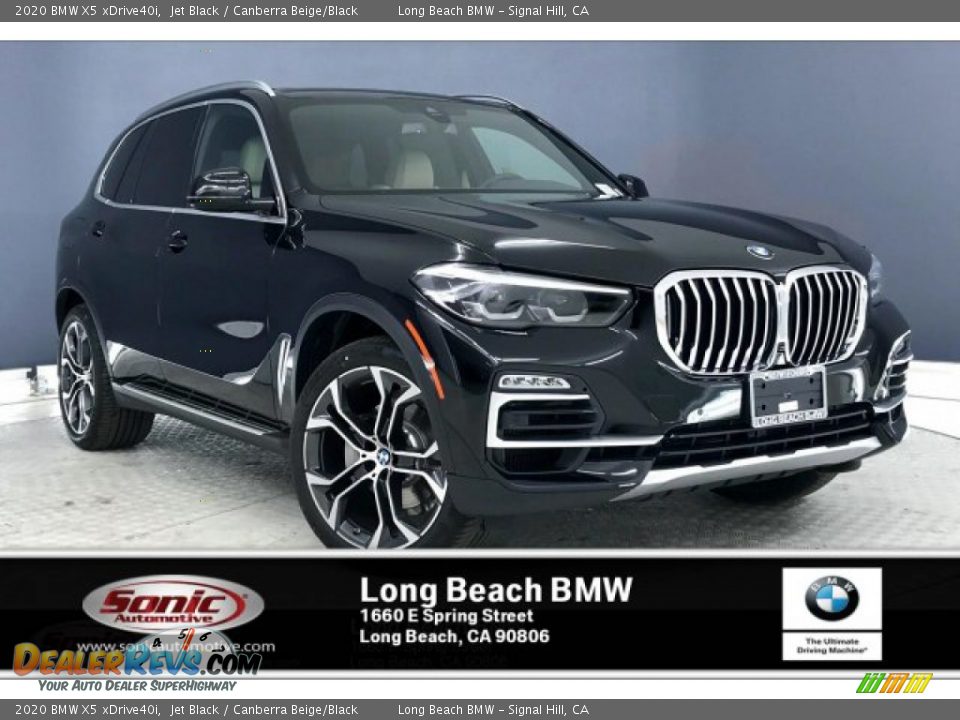 2020 BMW X5 xDrive40i Jet Black / Canberra Beige/Black Photo #1