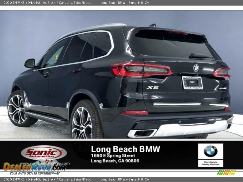 2020 BMW X5 xDrive40i Jet Black / Canberra Beige/Black Photo #2