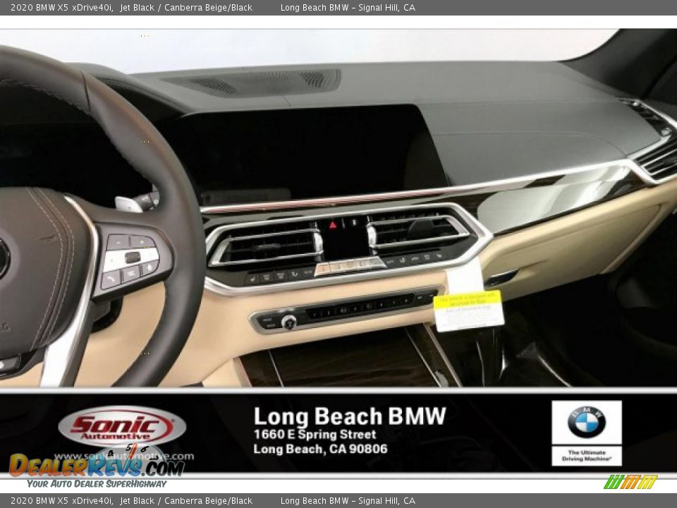 2020 BMW X5 xDrive40i Jet Black / Canberra Beige/Black Photo #5