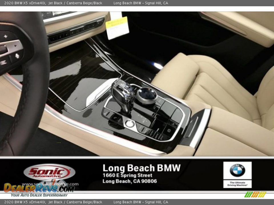 2020 BMW X5 xDrive40i Jet Black / Canberra Beige/Black Photo #6