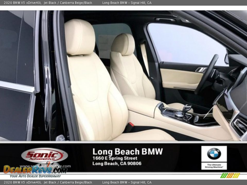 2020 BMW X5 xDrive40i Jet Black / Canberra Beige/Black Photo #7