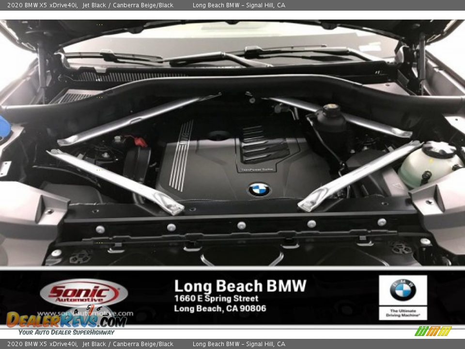 2020 BMW X5 xDrive40i Jet Black / Canberra Beige/Black Photo #8