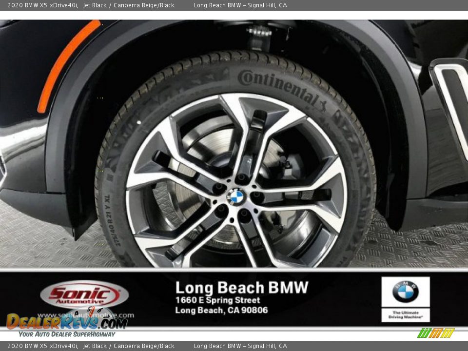 2020 BMW X5 xDrive40i Jet Black / Canberra Beige/Black Photo #9