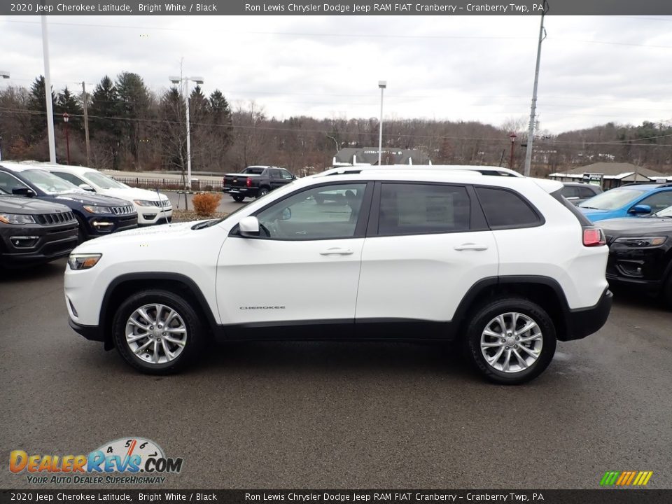 2020 Jeep Cherokee Latitude Bright White / Black Photo #2