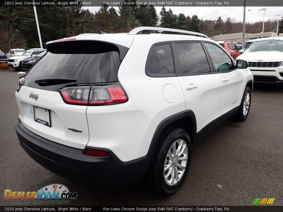 2020 Jeep Cherokee Latitude Bright White / Black Photo #5