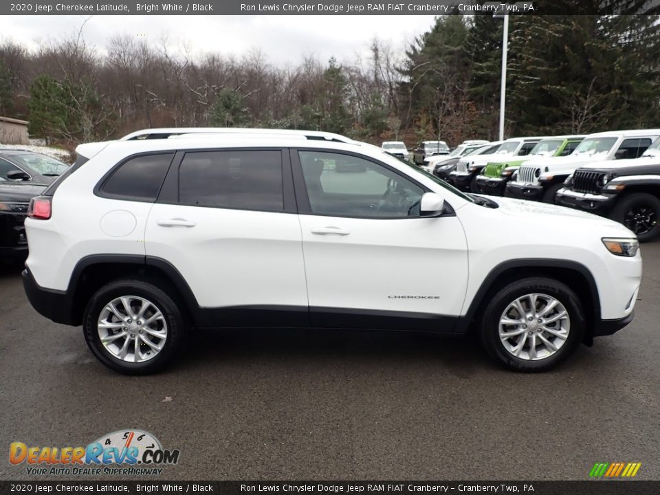 2020 Jeep Cherokee Latitude Bright White / Black Photo #6