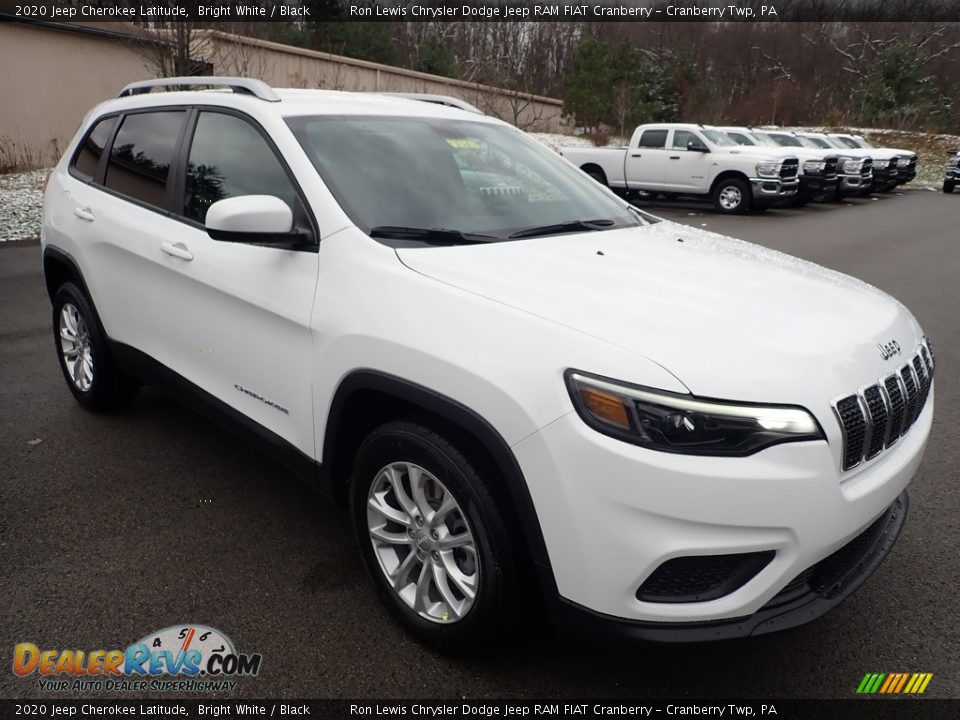 2020 Jeep Cherokee Latitude Bright White / Black Photo #7