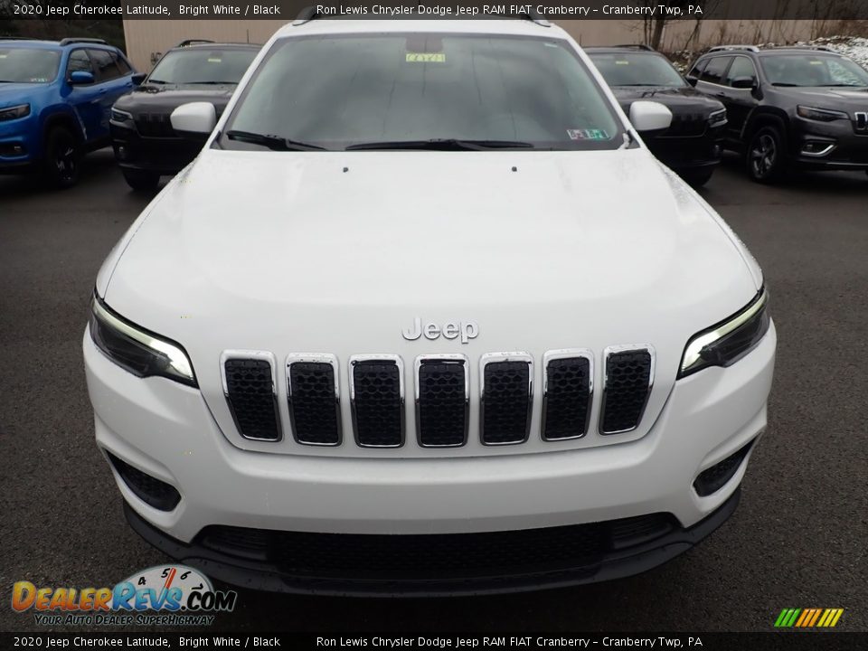 2020 Jeep Cherokee Latitude Bright White / Black Photo #8