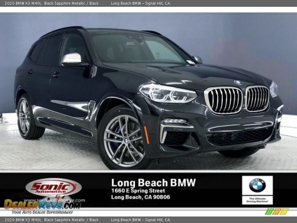 2020 BMW X3 M40i Black Sapphire Metallic / Black Photo #1