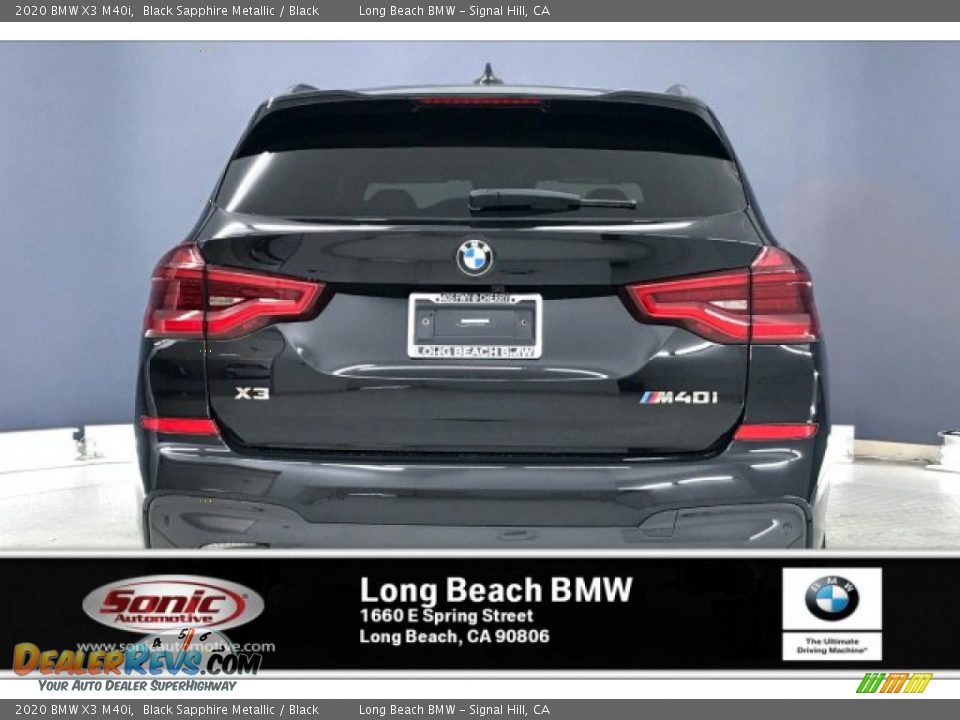 2020 BMW X3 M40i Black Sapphire Metallic / Black Photo #3
