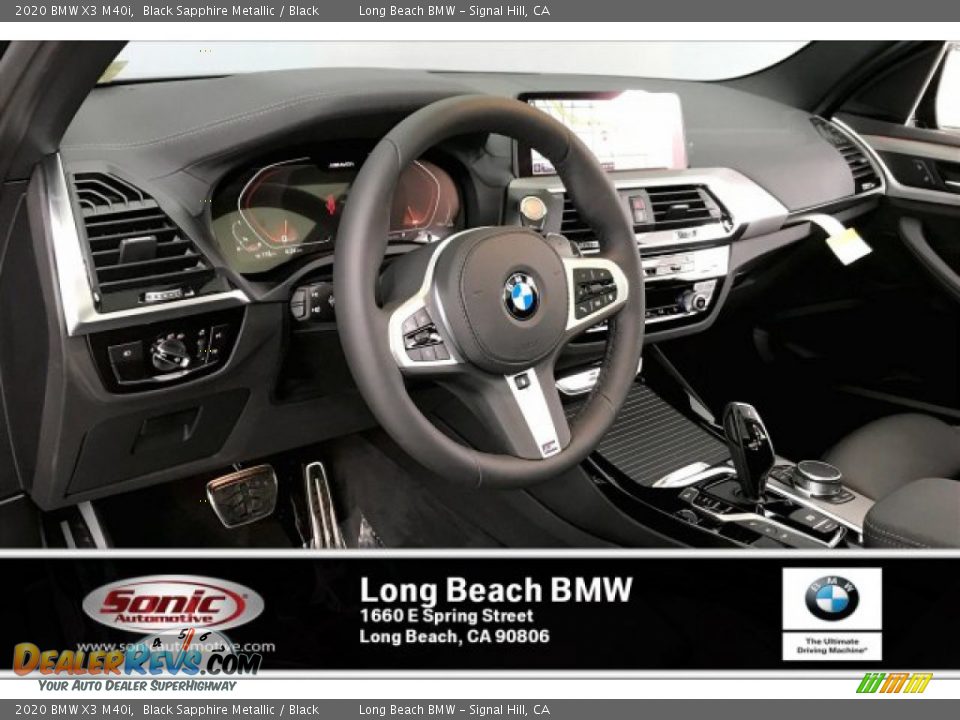 2020 BMW X3 M40i Black Sapphire Metallic / Black Photo #4