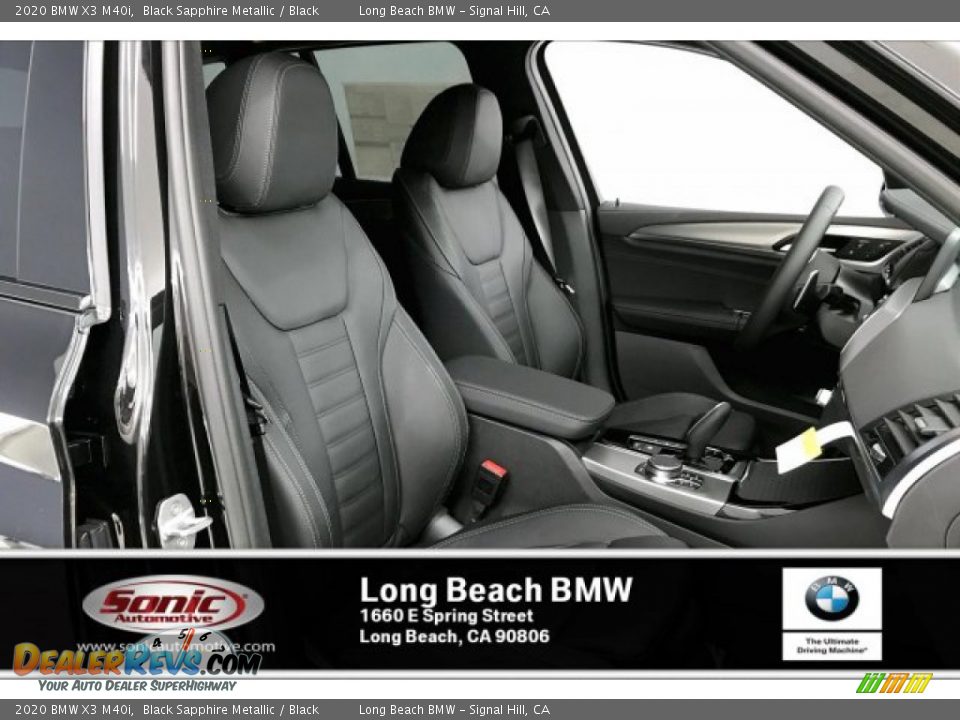 2020 BMW X3 M40i Black Sapphire Metallic / Black Photo #7