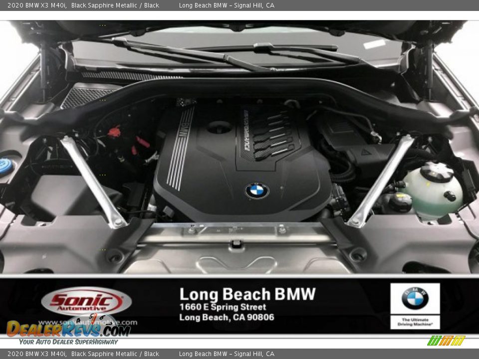 2020 BMW X3 M40i Black Sapphire Metallic / Black Photo #8