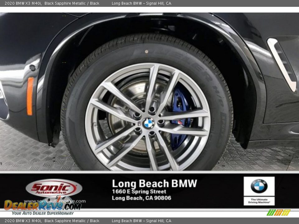 2020 BMW X3 M40i Black Sapphire Metallic / Black Photo #9