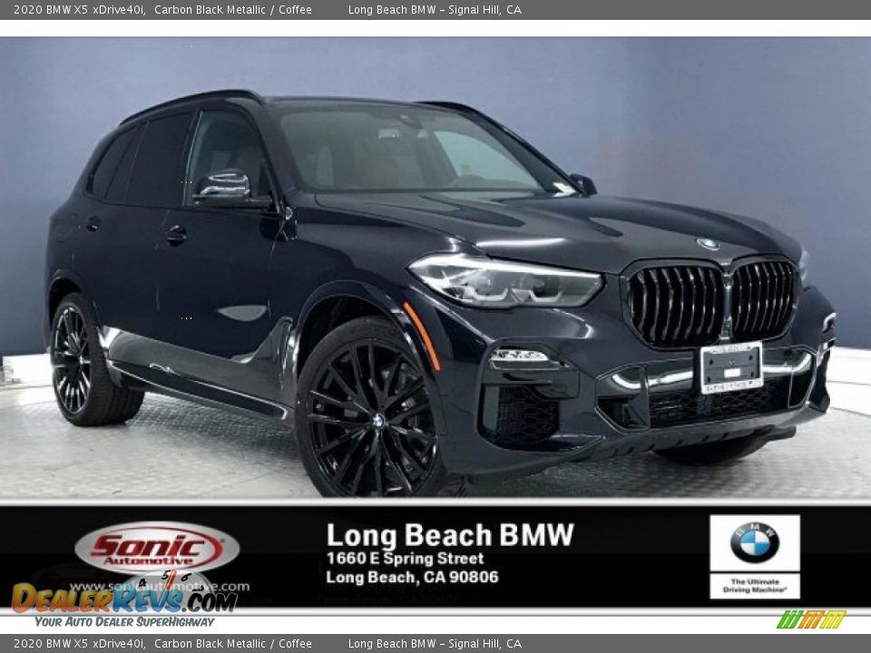 2020 BMW X5 xDrive40i Carbon Black Metallic / Coffee Photo #1