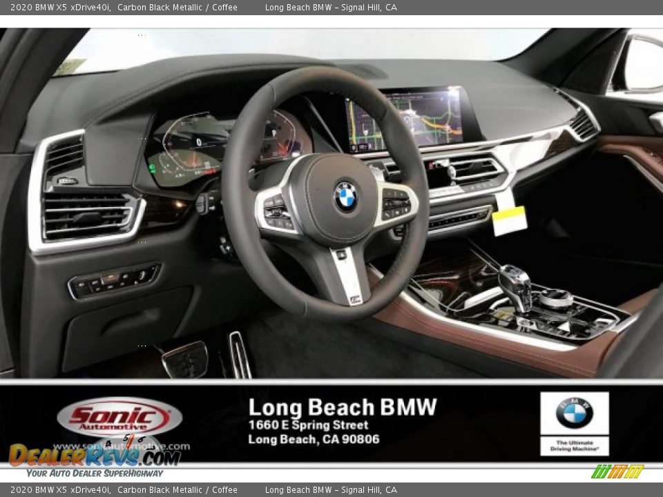 2020 BMW X5 xDrive40i Carbon Black Metallic / Coffee Photo #4