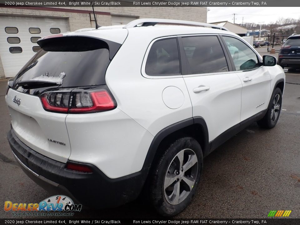 2020 Jeep Cherokee Limited 4x4 Bright White / Ski Gray/Black Photo #5