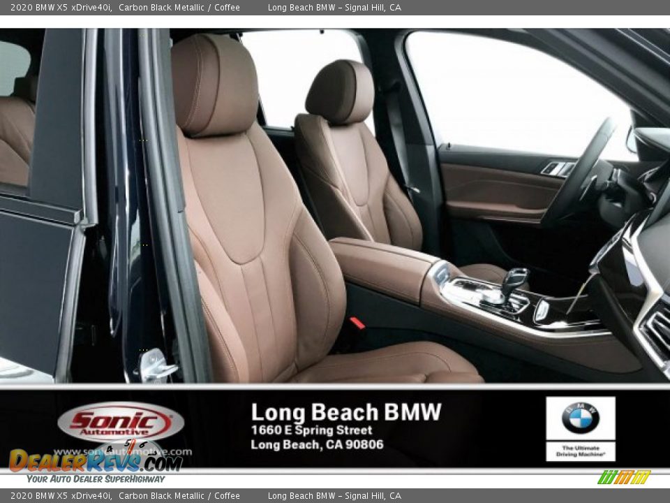2020 BMW X5 xDrive40i Carbon Black Metallic / Coffee Photo #7