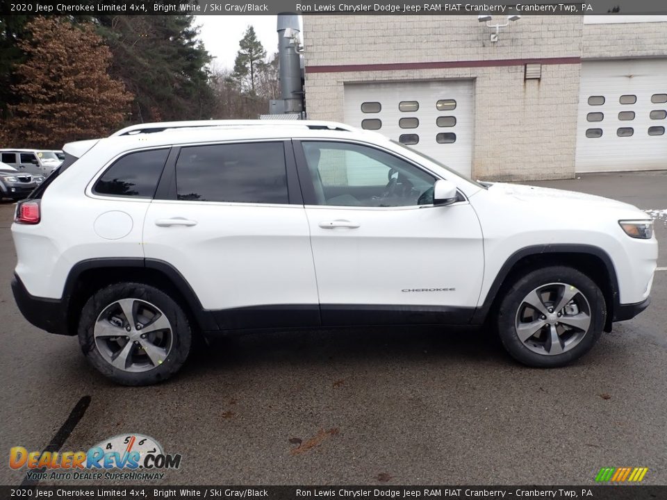 2020 Jeep Cherokee Limited 4x4 Bright White / Ski Gray/Black Photo #6